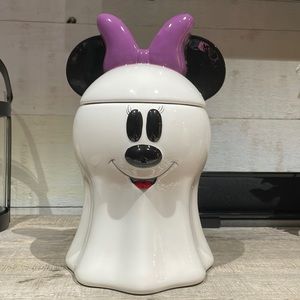 Disney Minnie Mouse Ghost Jar 10.5 in.